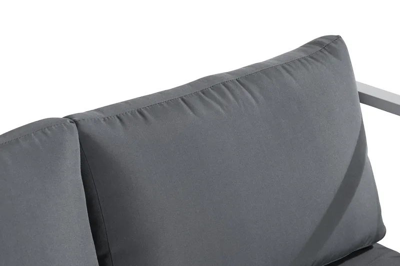 Tunis Soffgrupp - Vit / Gråa dynor - Utemöbler - Loungemöbler - Loungegrupp & Loungeset