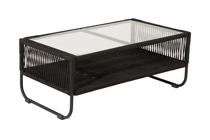 Utah Loungegrupp Utomhus 4-sits - Svart - Utemöbler - Loungemöbler - Loungegrupp & Loungeset