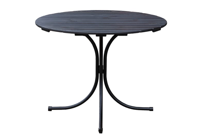 Vaxholm Matgrupp Utomhus Rund - Kaffesvart/Grå - Utemöbler - Loungemöbler - Loungegrupp & Loungeset