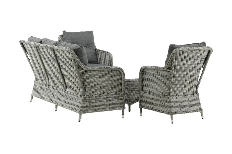 Vikelund Loungegrupp Utomhus - Grå - Utemöbler - Loungemöbler - Loungegrupp & Loungeset