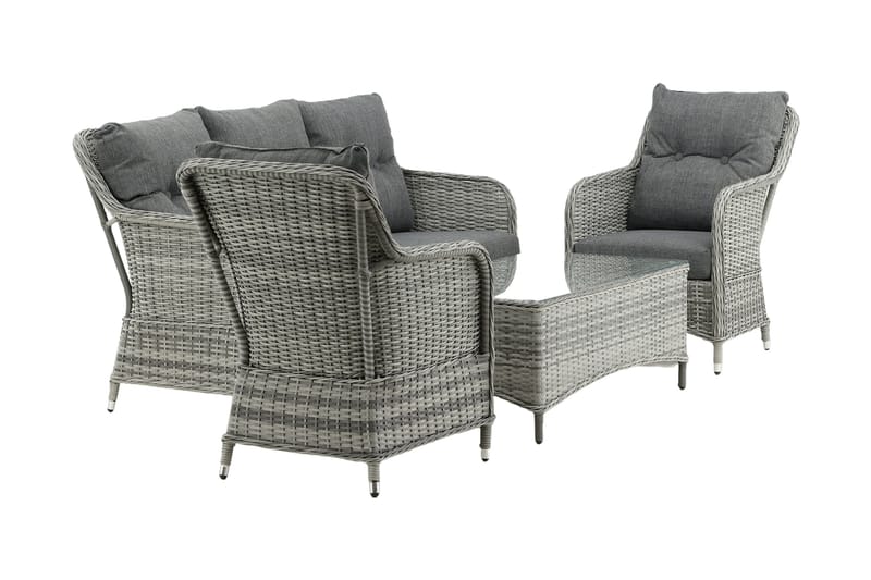 Vikelund Loungegrupp Utomhus - Grå - Utemöbler - Loungemöbler - Loungegrupp & Loungeset