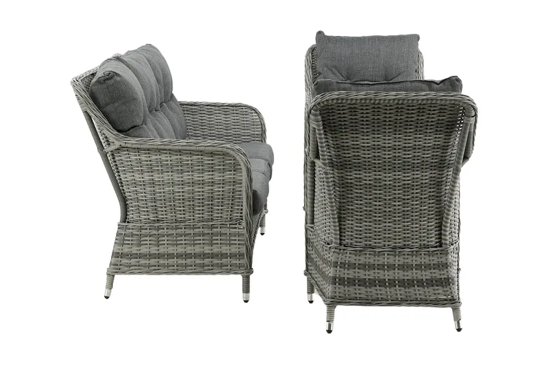 Vikelund Loungegrupp Utomhus - Grå - Utemöbler - Loungemöbler - Loungegrupp & Loungeset