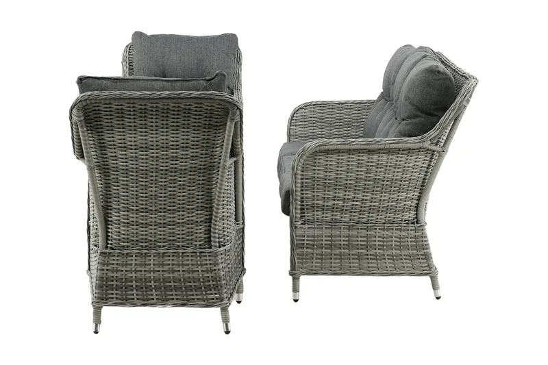 Vikelund Loungegrupp Utomhus - Grå - Utemöbler - Loungemöbler - Loungegrupp & Loungeset