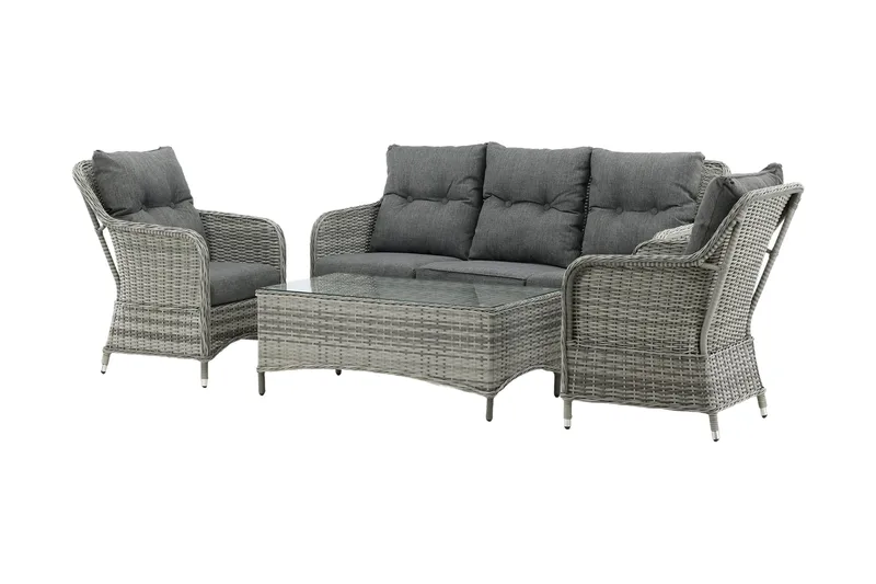Vikelund Loungegrupp Utomhus - Grå - Utemöbler - Loungemöbler - Loungegrupp & Loungeset