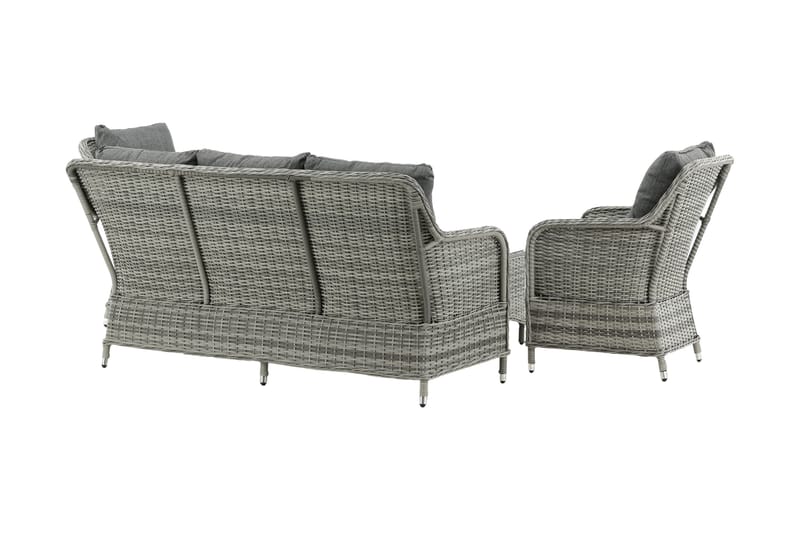 Vikelund Loungegrupp Utomhus - Grå - Utemöbler - Loungemöbler - Loungegrupp & Loungeset