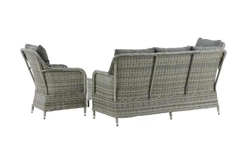 Vikelund Loungegrupp Utomhus - Grå - Utemöbler - Loungemöbler - Loungegrupp & Loungeset