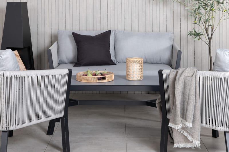 Virya Loungegrupp Utomhus 4-sits - Vit - Utemöbler - Loungemöbler - Loungegrupp & Loungeset