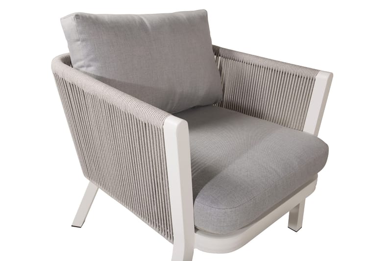 Virya Loungegrupp Utomhus 4-sits - Vit - Utemöbler - Loungemöbler - Loungegrupp & Loungeset