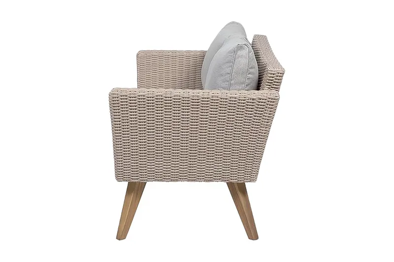 Vittoria Loungegrupp Utomhus 91 cm - Brun - Utemöbler - Loungemöbler - Loungegrupp & Loungeset