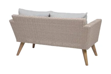 Vittoria Loungegrupp Utomhus 91 cm - Brun - Utemöbler - Loungemöbler - Loungegrupp & Loungeset