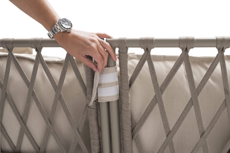 Loungesoffa Hillerstorp Jet Set 3-Sits - Beige - Utemöbler - Loungemöbler - Loungesoffa