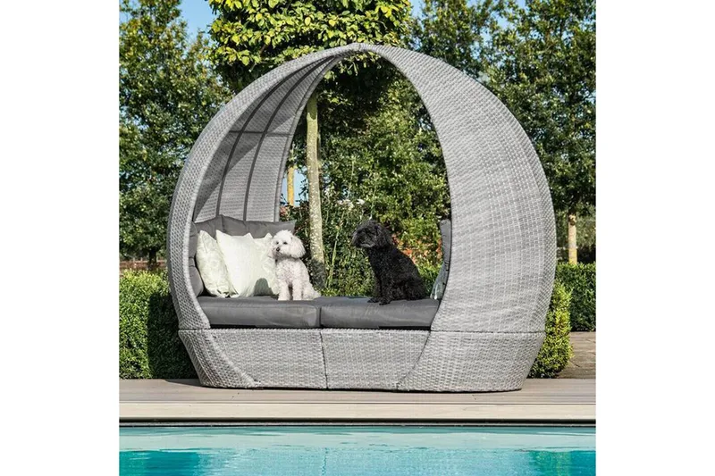 Ascot Daggbädd 118x215xH187  cm Grå - Utemöbler - Loungemöbler - Loungesoffa