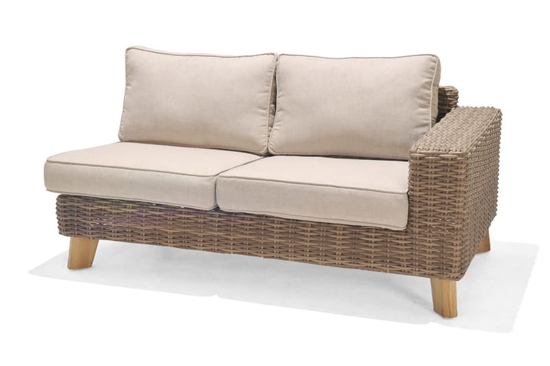 Bahamas 2-sits Utesoffa Vänster - Beige - Utemöbler - Loungemöbler - Loungesoffa
