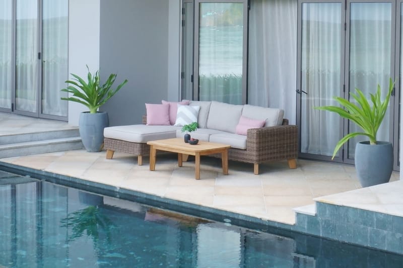Bahamas 2-sits Utesoffa Vänster - Beige - Utemöbler - Loungemöbler - Loungesoffa