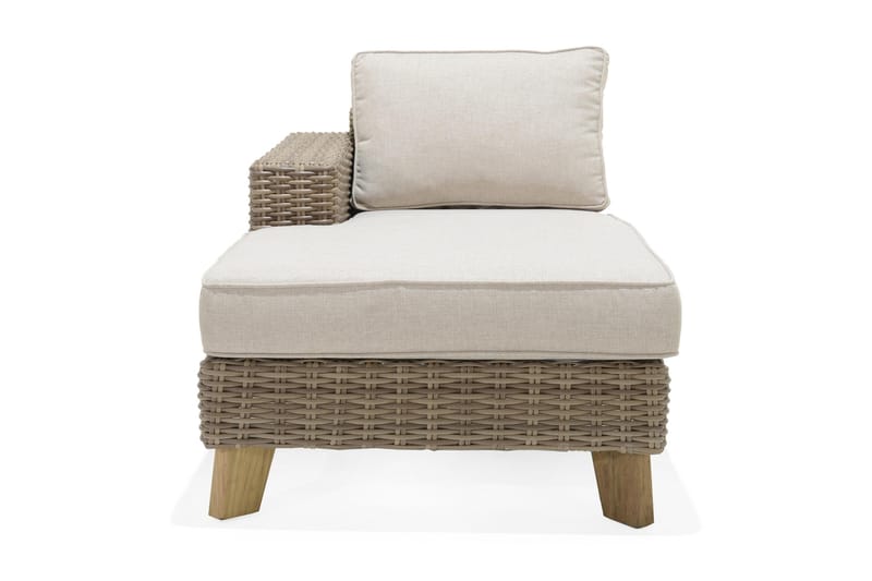 Bahamas Utesoffa med Armstöd Höger - Beige - Utemöbler - Loungemöbler - Loungesoffa