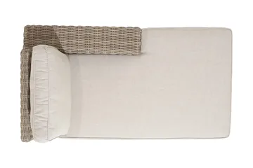 Barbados Utesoffa med Armstöd Vänster - Beige - Utemöbler - Loungemöbler - Loungesoffa