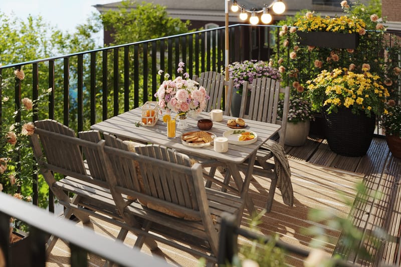 Delpino Soffgrupp Utomhus - Grå - Utemöbler - Utegrupp - Matgrupp utomhus