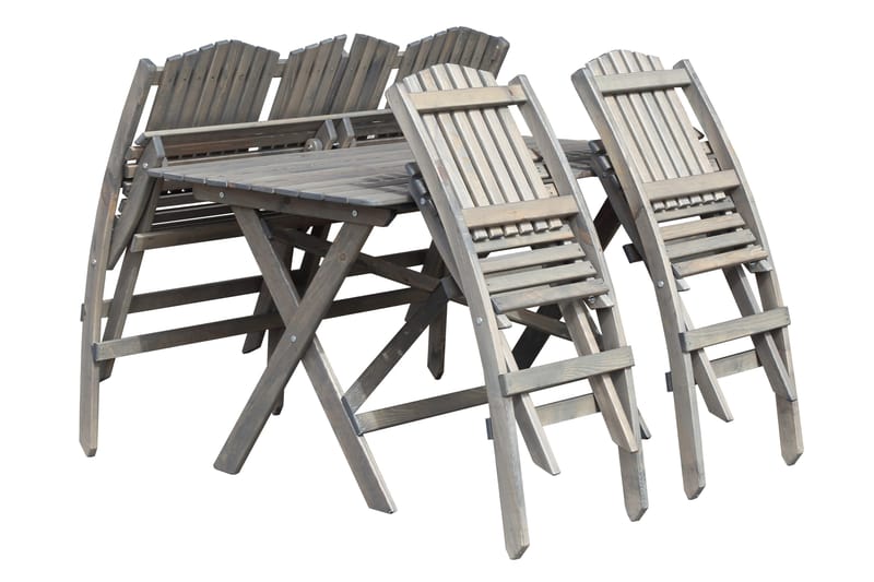 Delpino Soffgrupp Utomhus - Grå - Utemöbler - Utegrupp - Matgrupp utomhus