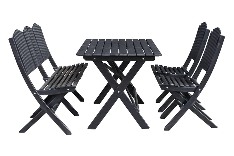 Delpino Soffgrupp Utomhus - Kaffesvart - Utemöbler - Loungemöbler - Loungesoffa