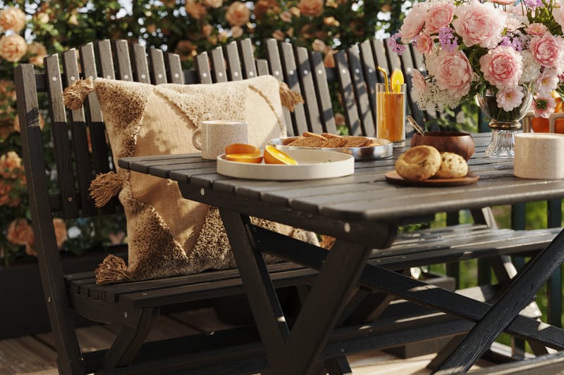 Delpino Soffgrupp Utomhus - Kaffesvart - Utemöbler - Loungemöbler - Loungesoffa