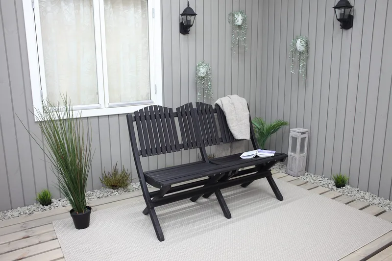 Delpino Utesoffa - Kaffesvart - Utemöbler - Loungemöbler - Loungesoffa