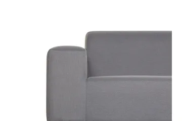 Hughen 3-sits Utesoffa - Grå/Svart - Utemöbler - Loungemöbler - Loungesoffa