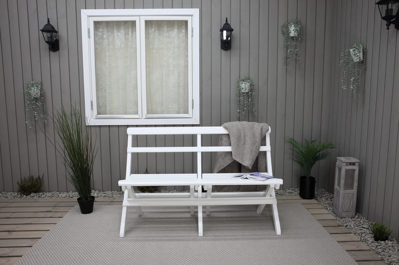 Larios Utesoffa - Vit - Utemöbler - Loungemöbler - Loungesoffa