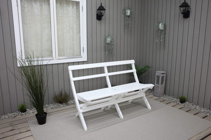 Larios Utesoffa - Vit - Utemöbler - Loungemöbler - Loungesoffa