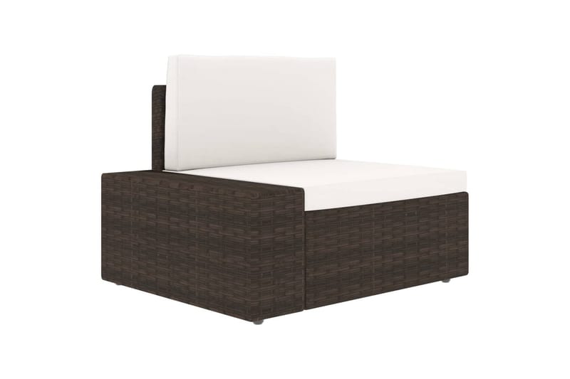 Modulsoffa Utomhus 2-sits konstrotting brun - Brun - Utemöbler - Loungemöbler - Loungesoffa