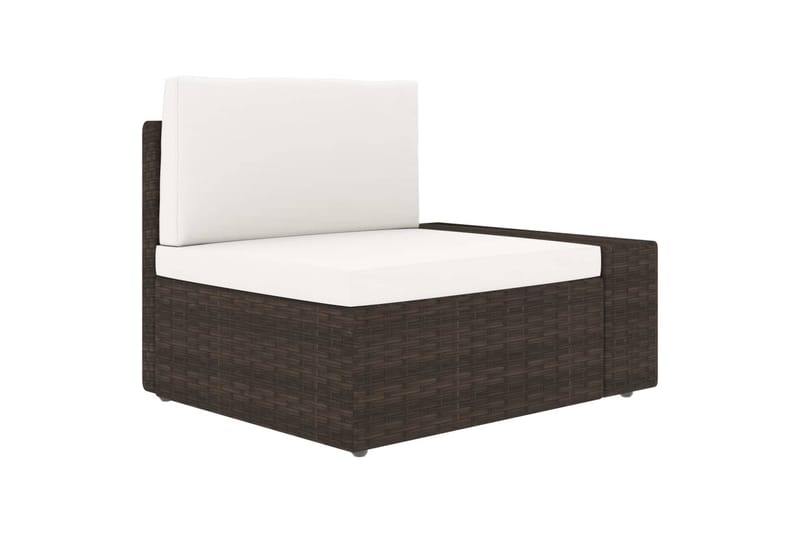 Modulsoffa Utomhus 2-sits konstrotting brun - Brun - Utemöbler - Loungemöbler - Loungesoffa