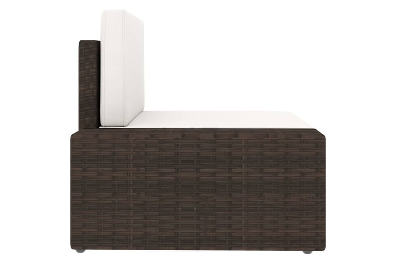 Modulsoffa Utomhus 2-sits konstrotting brun - Brun - Utemöbler - Loungemöbler - Loungesoffa