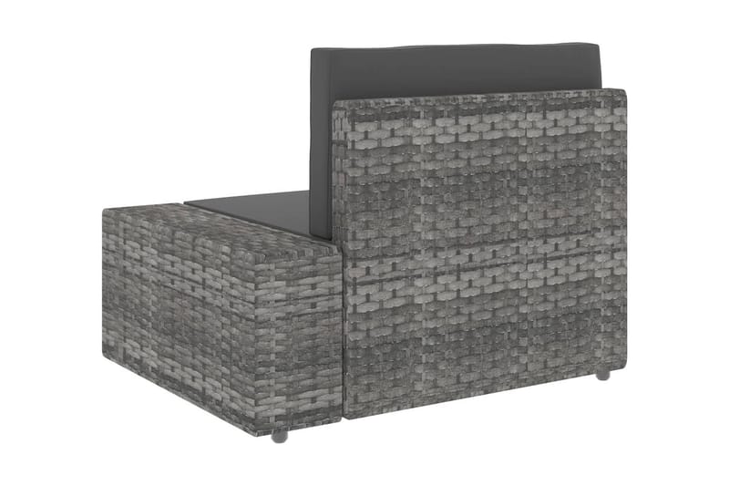 Modulsoffa Utomhus 3-sits konstrotting grå - Grå - Utemöbler - Loungemöbler - Loungesoffa