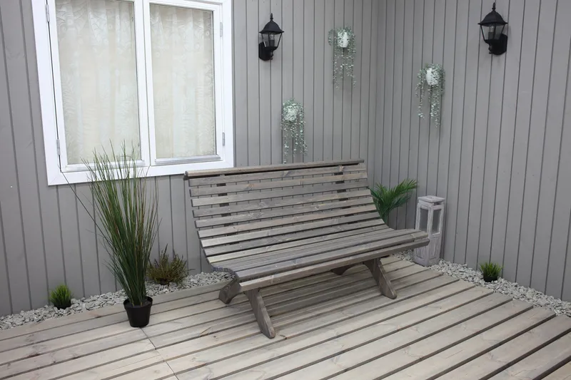 Norvald Bänk Utomhus - Grå - Utemöbler - Loungemöbler - Loungesoffa