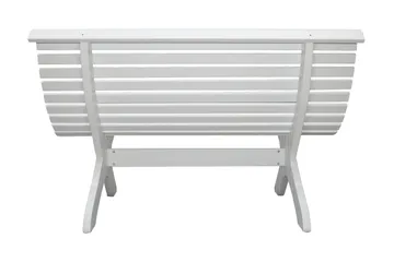 Norvald Trädgårdsbänk 140 cm - Vit - Utemöbler - Utesoffa - Trädgårdsbänk & utebänk
