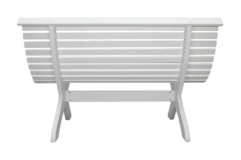 Norvald Trädgårdsbänk 140 cm - Vit - Utemöbler - Loungemöbler - Loungesoffa