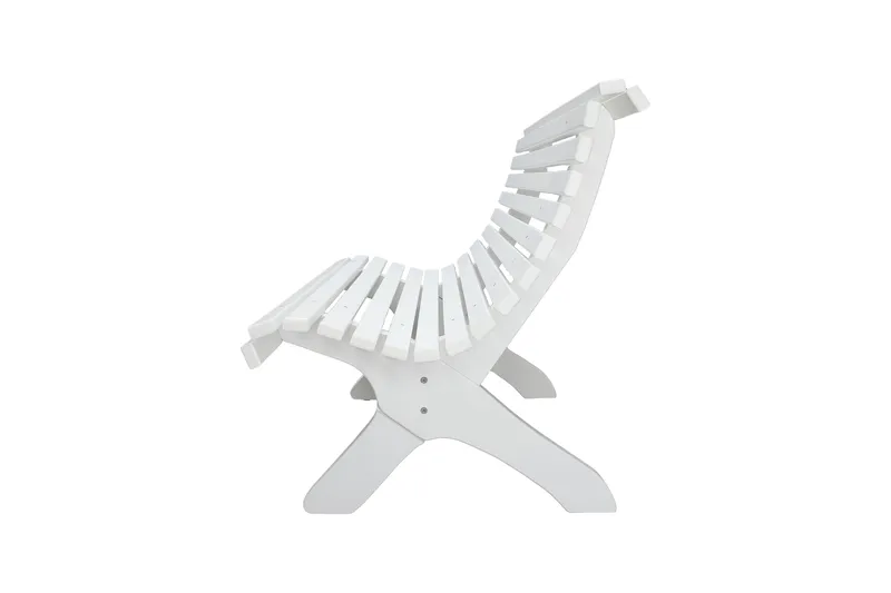 Norvald Trädgårdsbänk 140 cm - Vit - Utemöbler - Loungemöbler - Loungesoffa