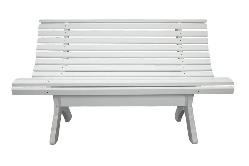 Norvald Trädgårdsbänk 140 cm - Vit - Utemöbler - Loungemöbler - Loungesoffa