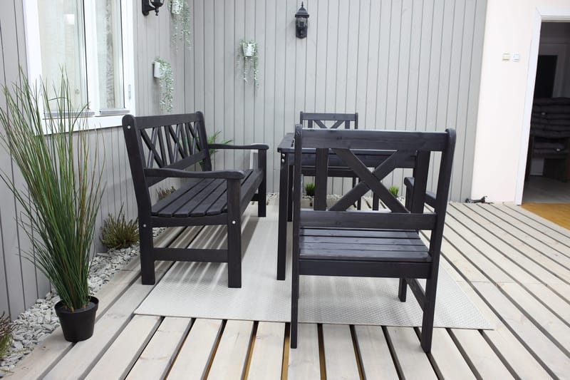 Olivo 3-sits Utesoffa - Kaffesvart - Utemöbler - Loungemöbler - Loungesoffa