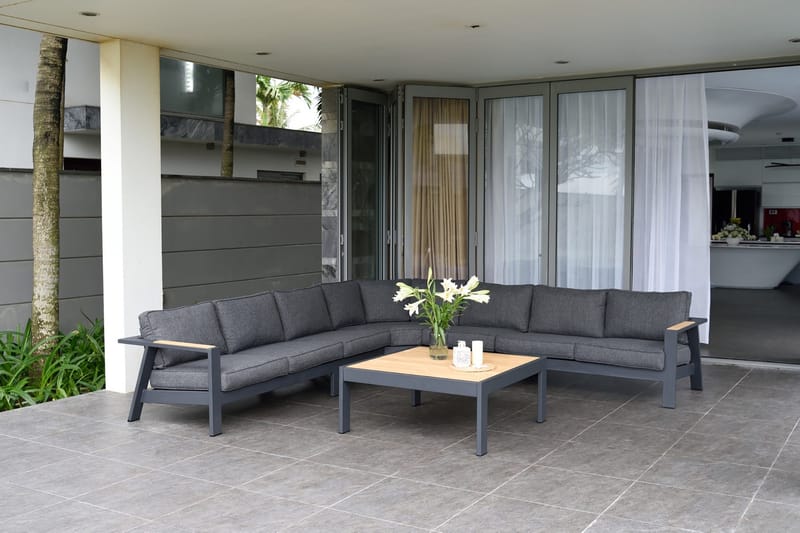 Palau 2-sits Utesoffa Vänster - Grå - Utemöbler - Loungemöbler - Loungesoffa