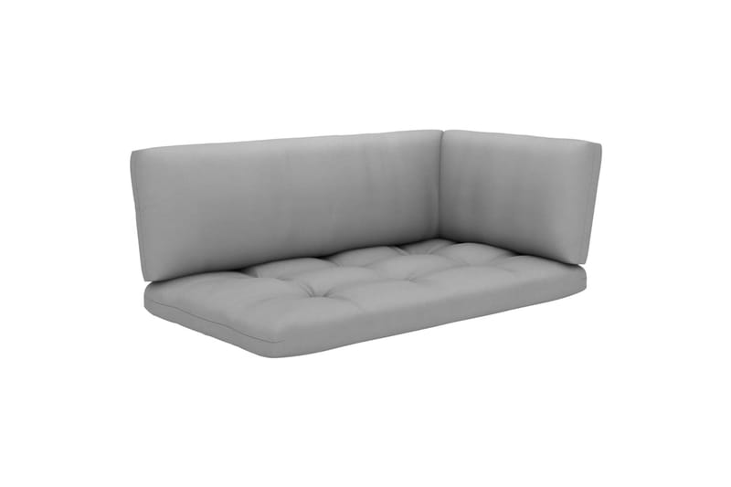 Pallsoffa Utomhus 2-sits med dynor impregnerad furu - Brun - Utemöbler - Loungemöbler - Loungesoffa
