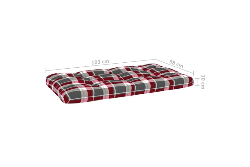 Pallsoffa Utomhus 2-sits med dynor impregnerad furu - Brun - Utemöbler - Loungemöbler - Loungesoffa