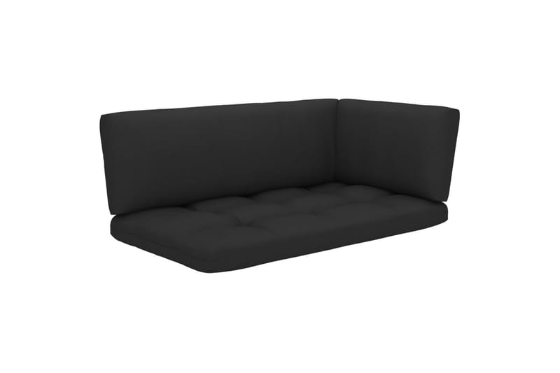 Pallsoffgrupp Utomhus med dynor 4 delar impregnerad furu - Brun - Utemöbler - Loungemöbler - Loungesoffa