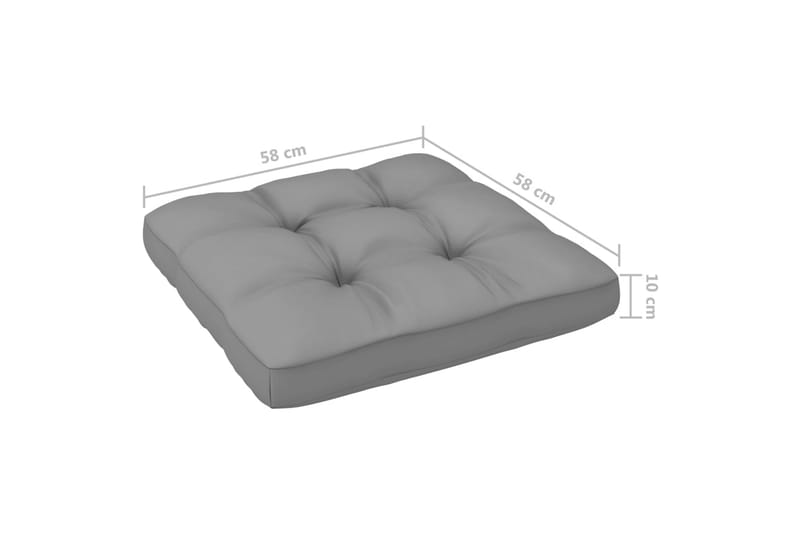 Pallsoffgrupp Utomhus med dynor 4 delar impregnerad furu - Brun - Utemöbler - Loungemöbler - Loungesoffa