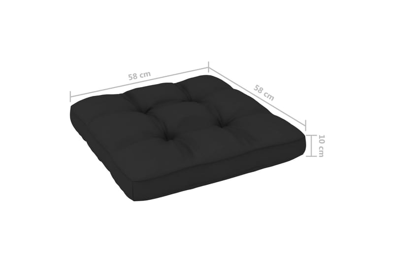 Pallsoffgrupp Utomhus med dynor 4 delar impregnerad furu - Brun - Utemöbler - Loungemöbler - Loungesoffa