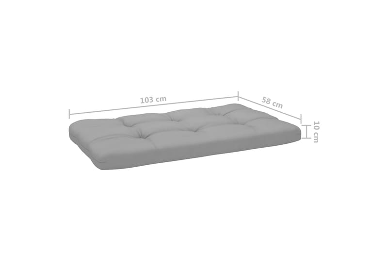 Pallsoffgrupp Utomhus med dynor 4 delar impregnerad furu - Brun - Utemöbler - Loungemöbler - Loungesoffa