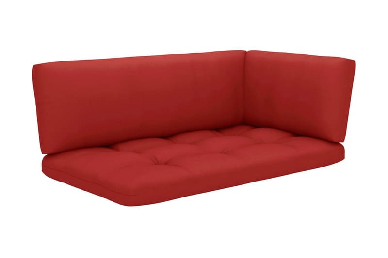 Pallsoffgrupp Utomhus med dynor 4 delar impregnerad furu - Brun - Utemöbler - Loungemöbler - Loungesoffa