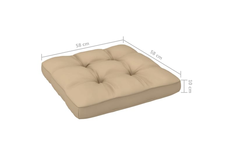 Pallsoffgrupp Utomhus med dynor 4 delar impregnerad furu - Brun - Utemöbler - Loungemöbler - Loungesoffa