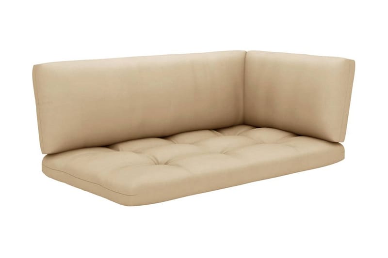 Pallsoffgrupp Utomhus med dynor 4 delar impregnerad furu - Brun - Utemöbler - Loungemöbler - Loungesoffa