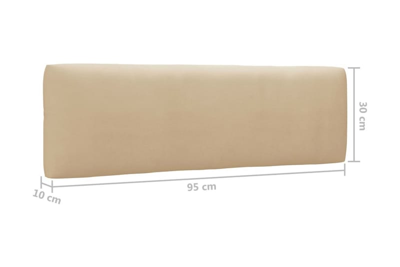 Pallsoffgrupp Utomhus med dynor 4 delar impregnerad furu - Brun - Utemöbler - Loungemöbler - Loungesoffa