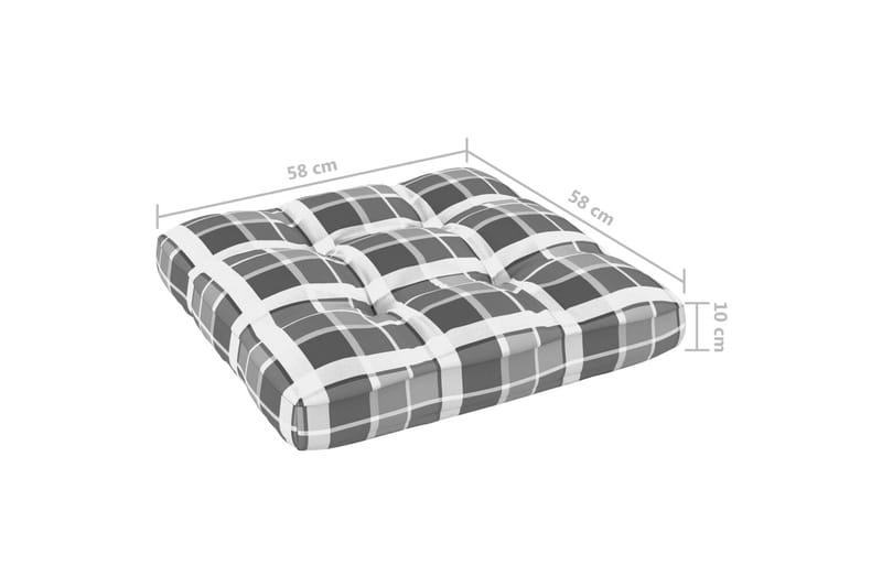 Pallsoffgrupp Utomhus med dynor 4 delar impregnerad furu - Brun - Utemöbler - Loungemöbler - Loungesoffa